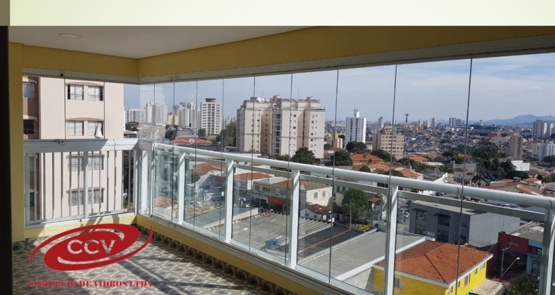 Encomenda de Fechamento de Sacada com Vidro São Paulo - Fechamento Sacada Temperado