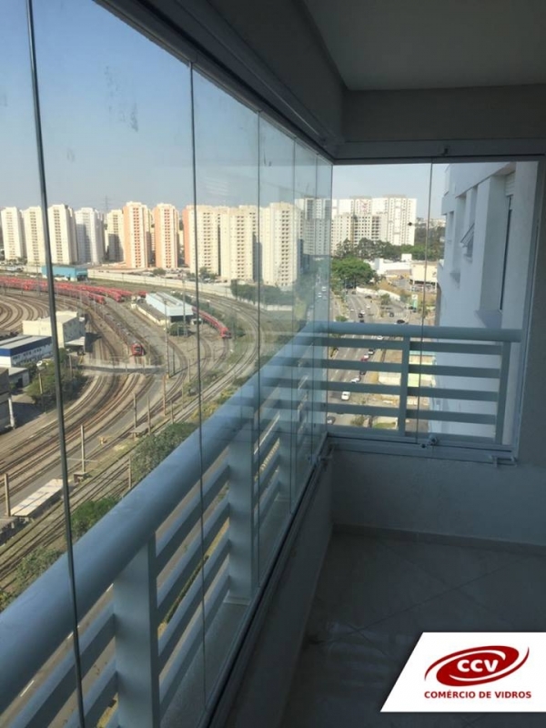 Fechamento de Sacada com Vidro de Correr São Paulo - Fechamento Sacada Temperado