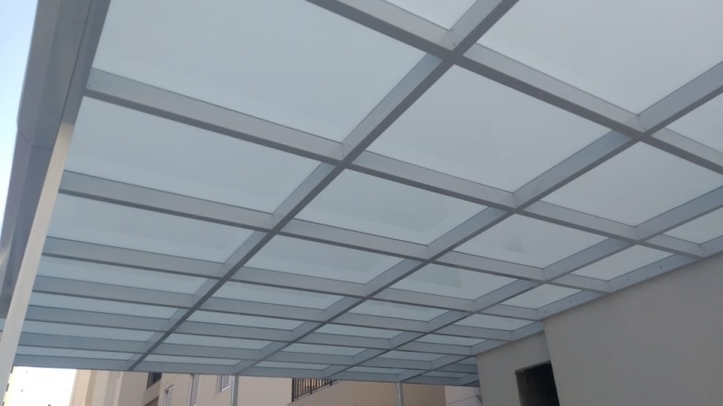 Telhado de Vidro Fixo Pinheiros - Telhado de Vidro para Garagem