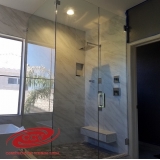 divisória de vidro jateado para banheiro Vila Mariana
