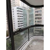 fechamento de sacada em vidro temperado orçar Jardim Paulista