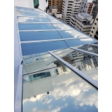 instalação de telhado de vidro para varanda Pinheiros