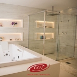 quanto custa divisória de vidro jateado para banheiro Vila Suzana