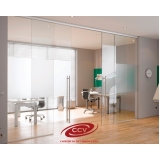 quanto custa divisória de vidro transparente para escritório Vila Sônia
