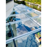 telhado de vidro temperado valor Parque Residencial da Lapa